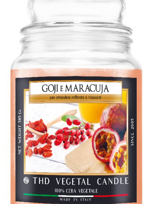 THD Vegetable Candle 585 g Goji and Passion Fruit 4/40 for wholesale by Thd Tophouse