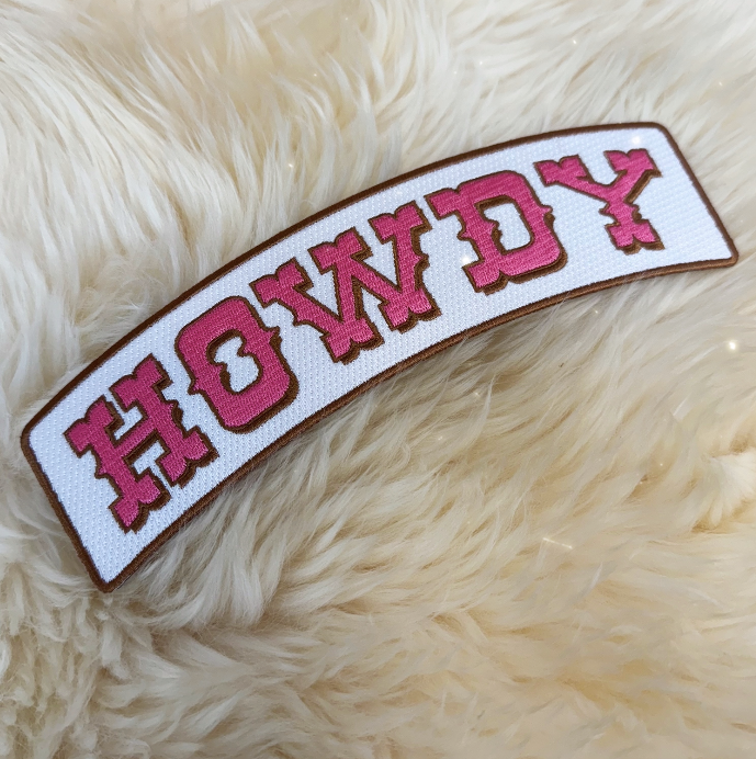 Wildflower + Co. - Wholesale Patch - Pink Cowgirl XL Back Patches - Boot + Howdy7