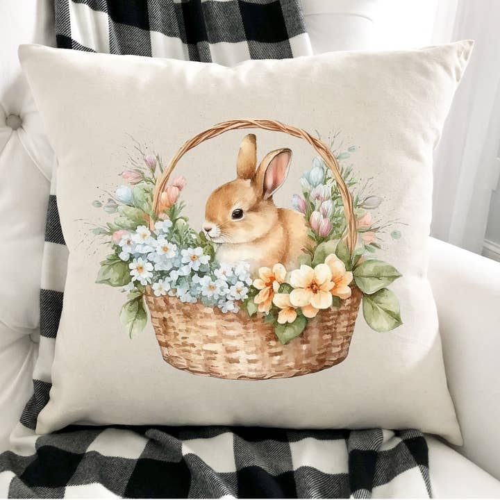 Påskeindretning - Påskekurvpude - Forårsboligindretning for engroshandel hos LuckTen