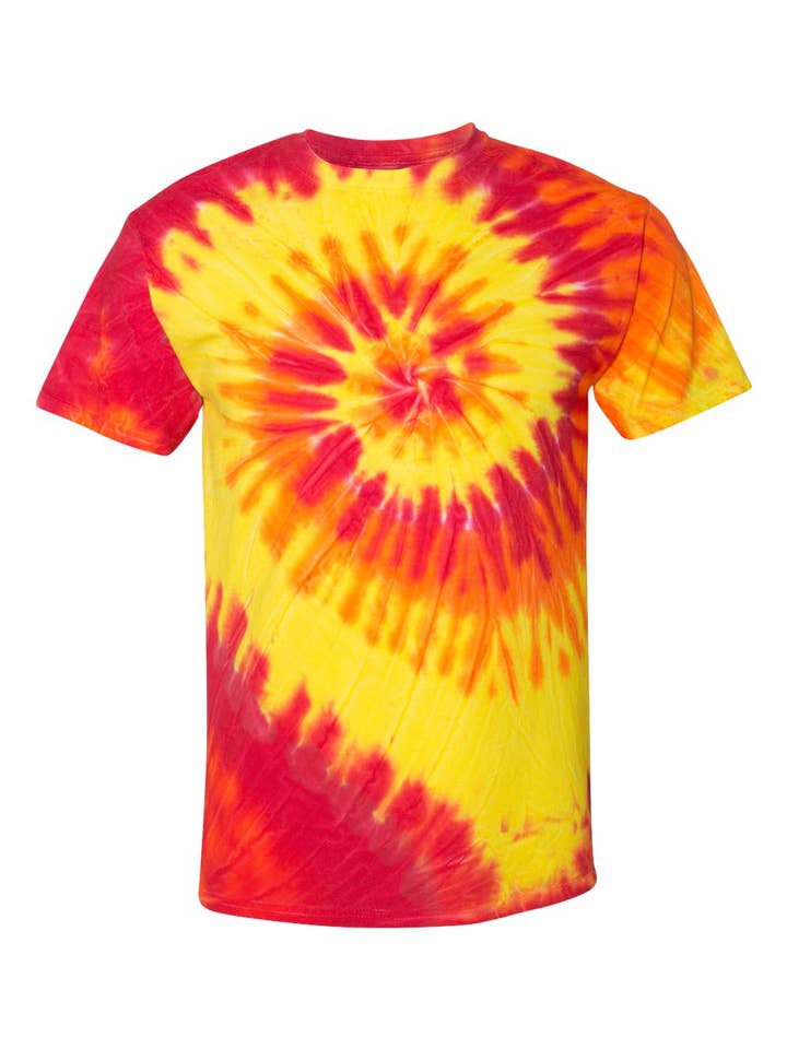 Print The Dream - Wholesale T-Shirt - Men's - Multi-Color Spiral Tie-Dyed T-Shirt12