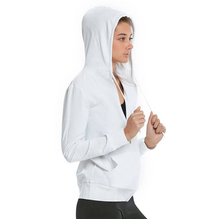 Sensibling Corp. - Wholesale Hoodie - Women's - 3PCS - Solid Thin Zip Up Hoodie Jackets