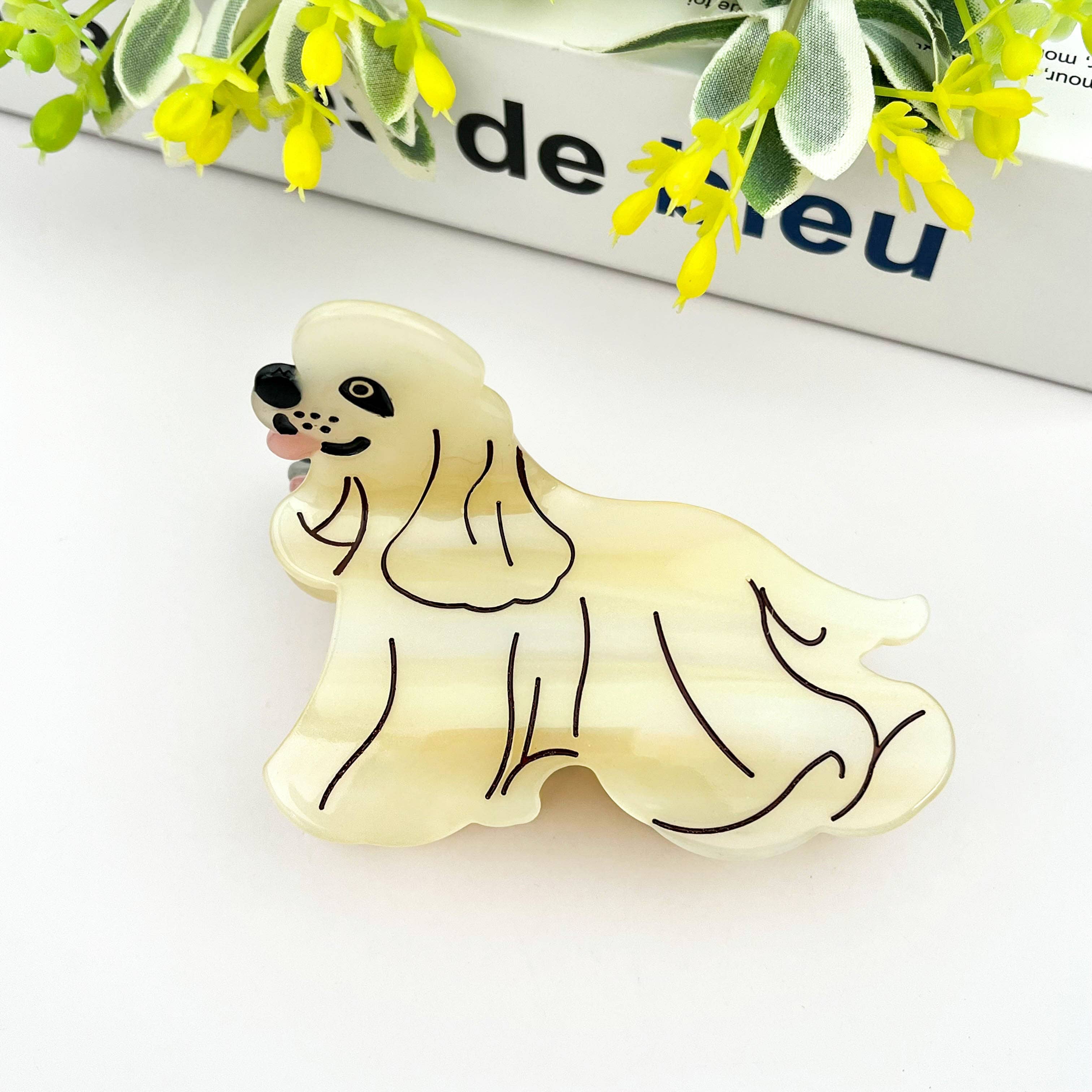 TheDivaSoap - Wholesale Hair Clip - Women's - Acetate Poodle Claw Clip, Small Dog Hair Clip0