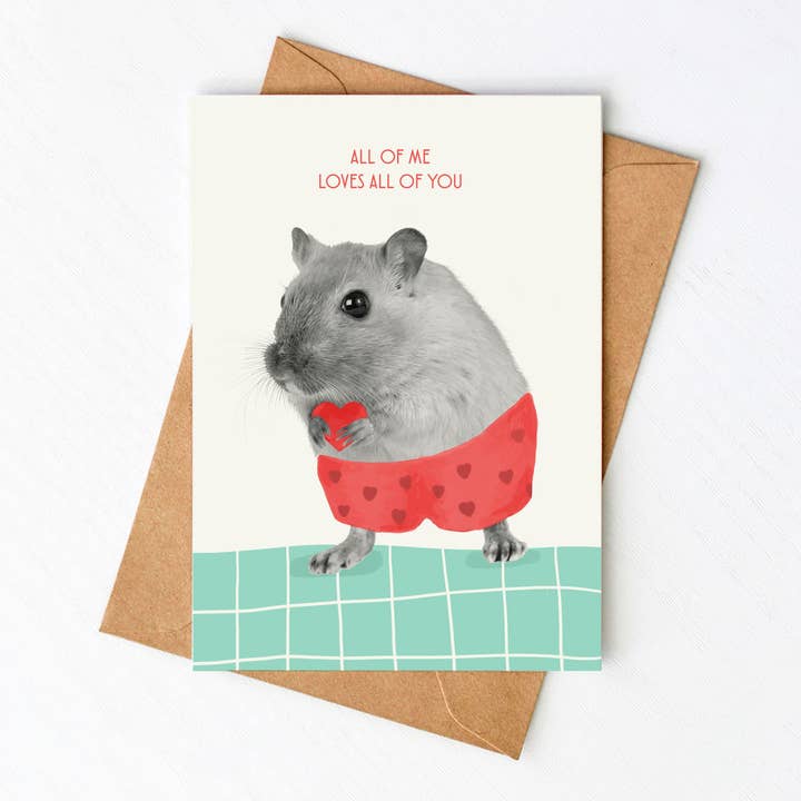 Gratulationskort Muskärlek för wholesale av Mira Mito