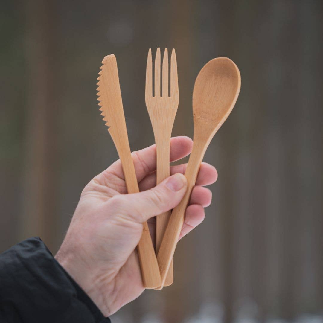 Pandoo - Wholesale Assorted Cutlery Set - Picnic and travel cutlery set | bamboo and cotton4