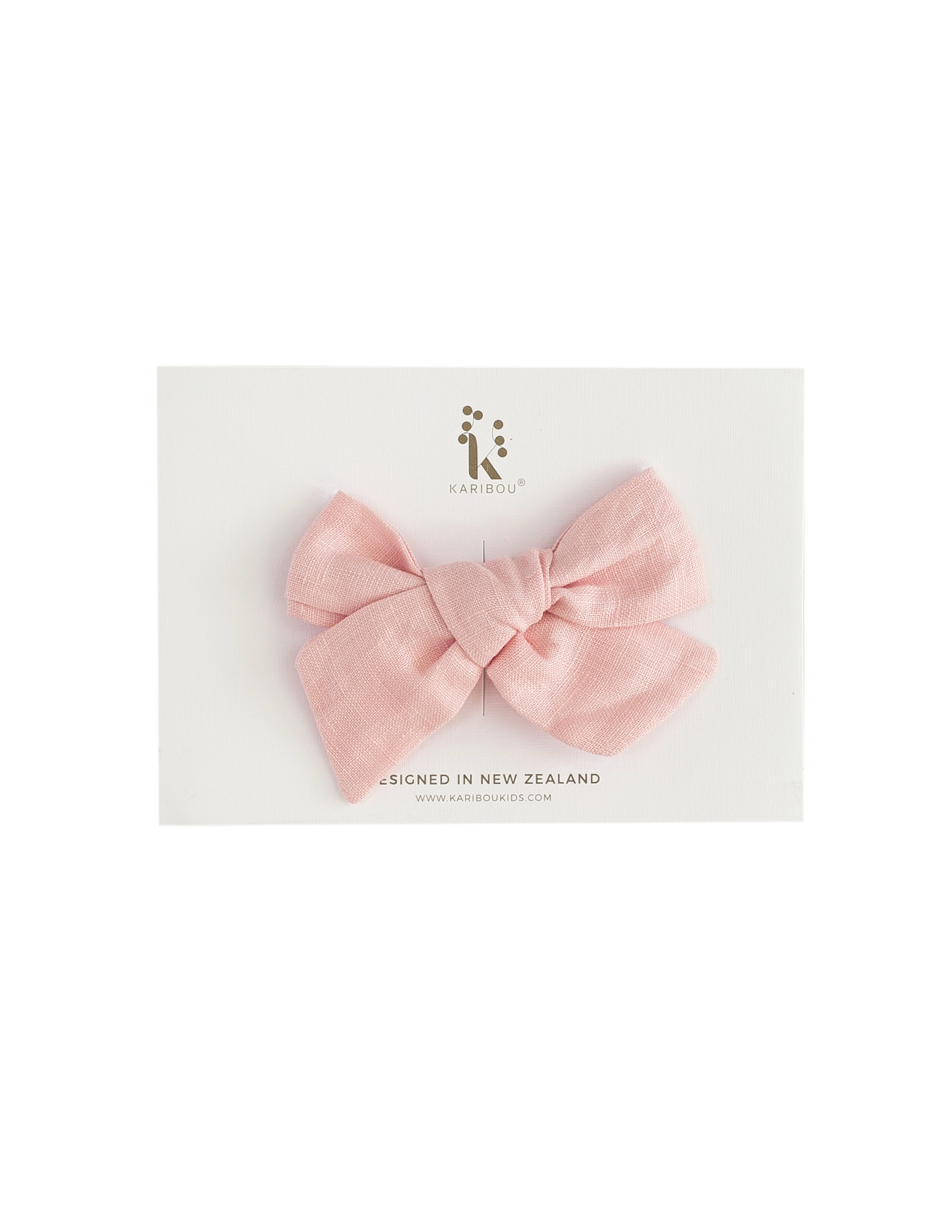 Karibou Kids - Wholesale Fashion Headband - Baby - Skylah Pinwheel Linen Bow Headband - Strawberry Shortcake2