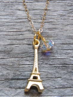 Guld Eiffeltornet Halsband för wholesale av Sosie Designs