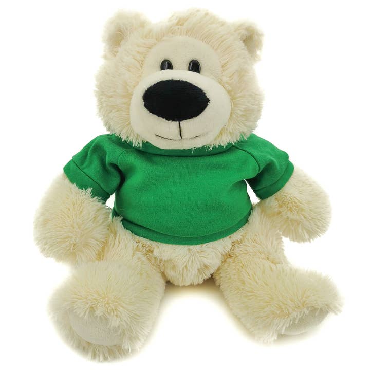 11" Cream Plush Bear in Custom T-shirts | Customizable Plush for wholesale on Faire8