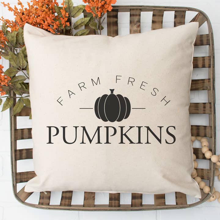 Farm färska pumpor bondgård kudde för wholesale av Emma and the Bean