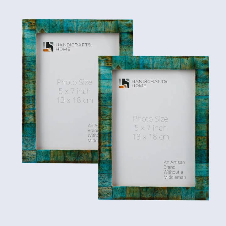 Moldura de Foto Verdete Pack de 2, 3 Tamanhos por atacado de Handicrafts Home