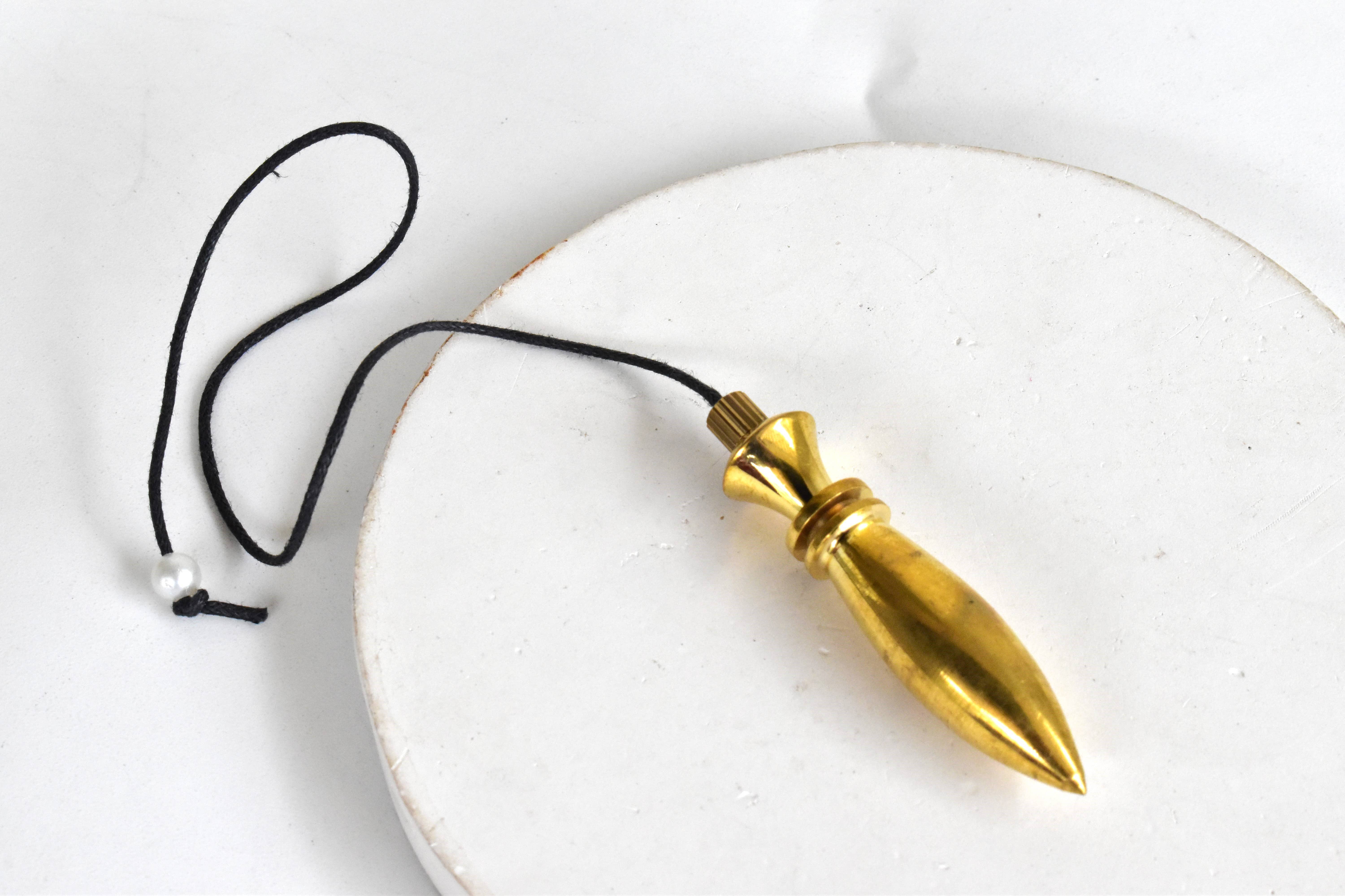 Soothing Crystals - Wholesale Meditation Supplies - Bullet Brass Pendulum Silver Metal Egyptian Pendulums6