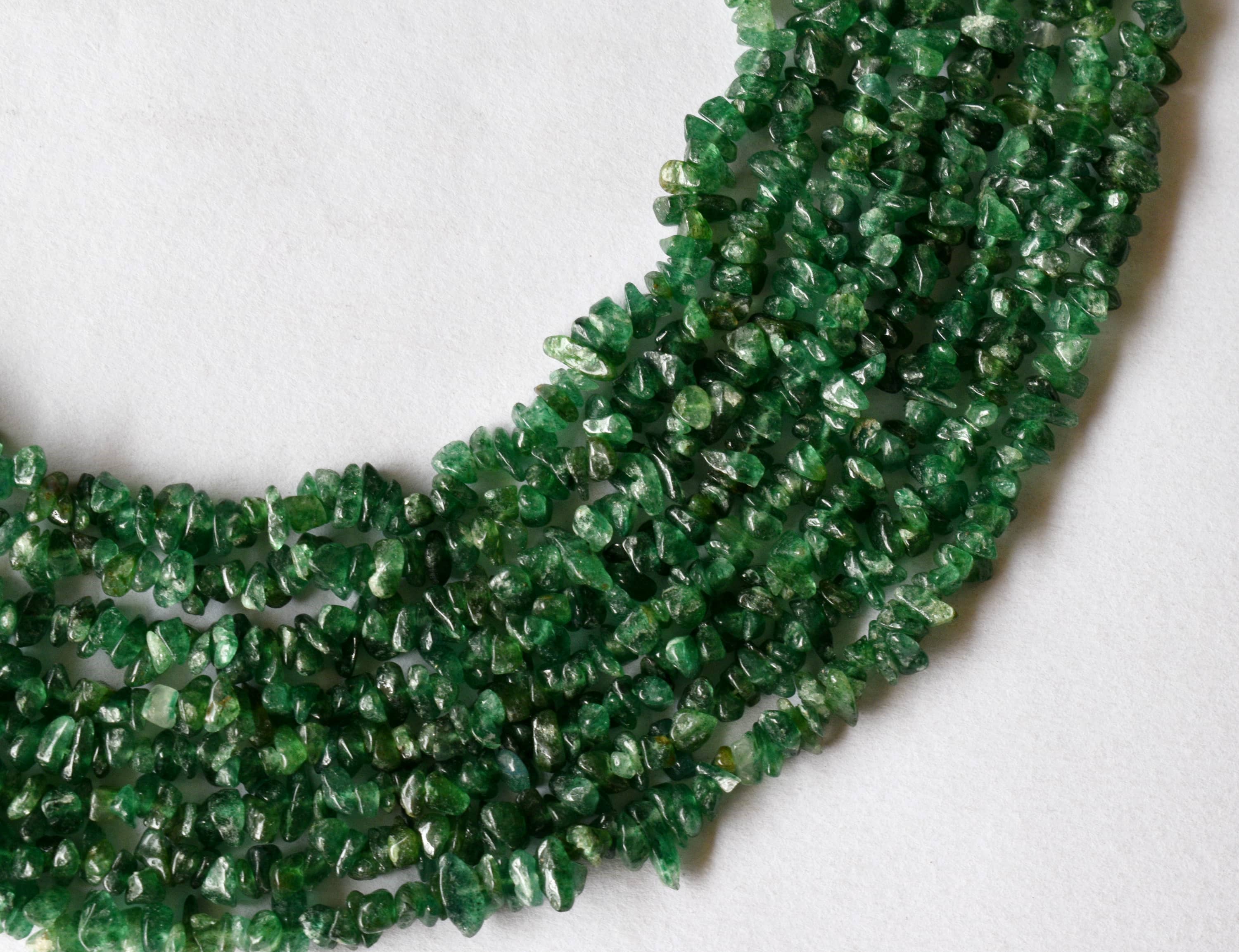 Soothing Crystals Beads – wholesale Beads – Raw Chip Beads | Green Jade | Crystal Necklace Uncut Beads1