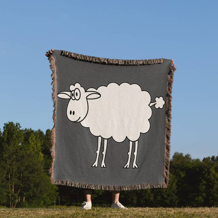 3dRose – wholesale Throw blanket – 3dRose, Cute Cartoon Sheep, Blanket1