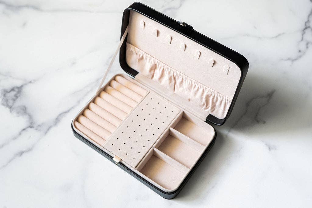 Spiffy & Splendid - Wholesale Jewelry Box/Organizer - Jewelry Travel Case Box - Black // Gift, Storage14