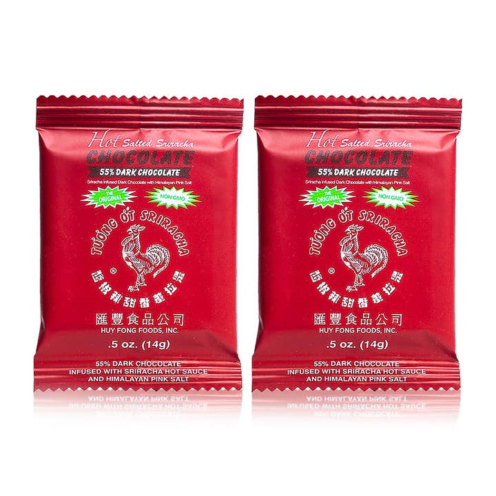Everything Sriracha - Wholesale Chocolate Bar - 0.5 oz Sriracha 55% Dark Mini Chocolate Bar