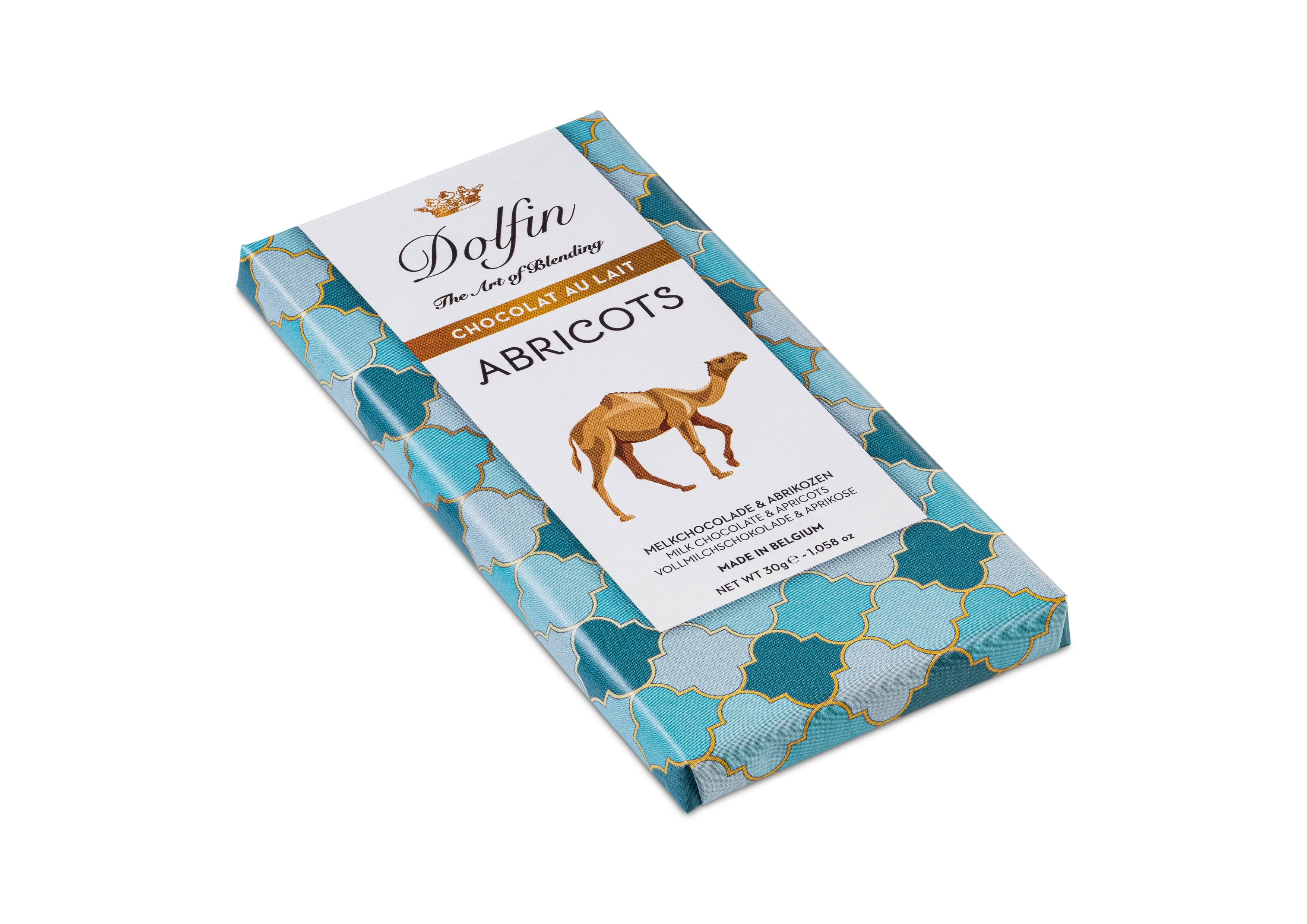 Dolfin - Wholesale Chocolate Bar - 30g Tablet Travel Notebook - Milk Apricots1