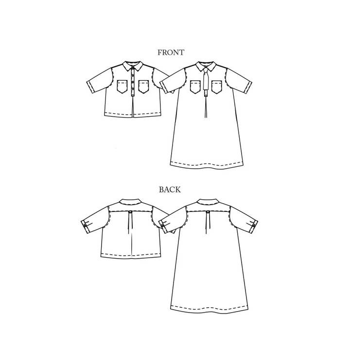 Merchant and Mills - Wholesale Craft Sewing Kit - The Scout UK 18-28 Sewing Pattern