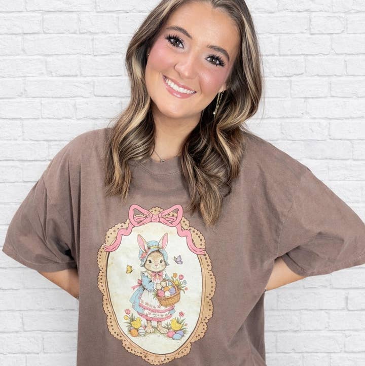 Vintage Frame Bunny Tees for wholesale by Ace of Grace