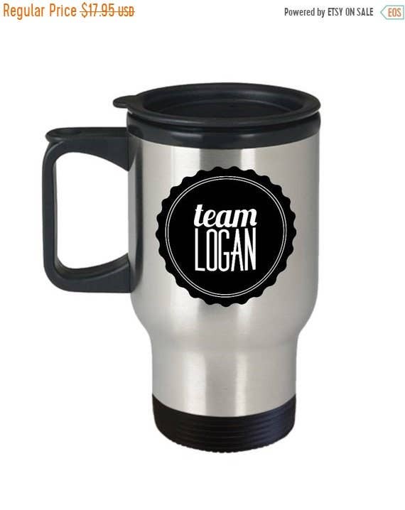 CustomHappy - Vente Gourde/bouteille isotherme - Mug Team Logan - Tasse de voyage - Gobelet isolé0