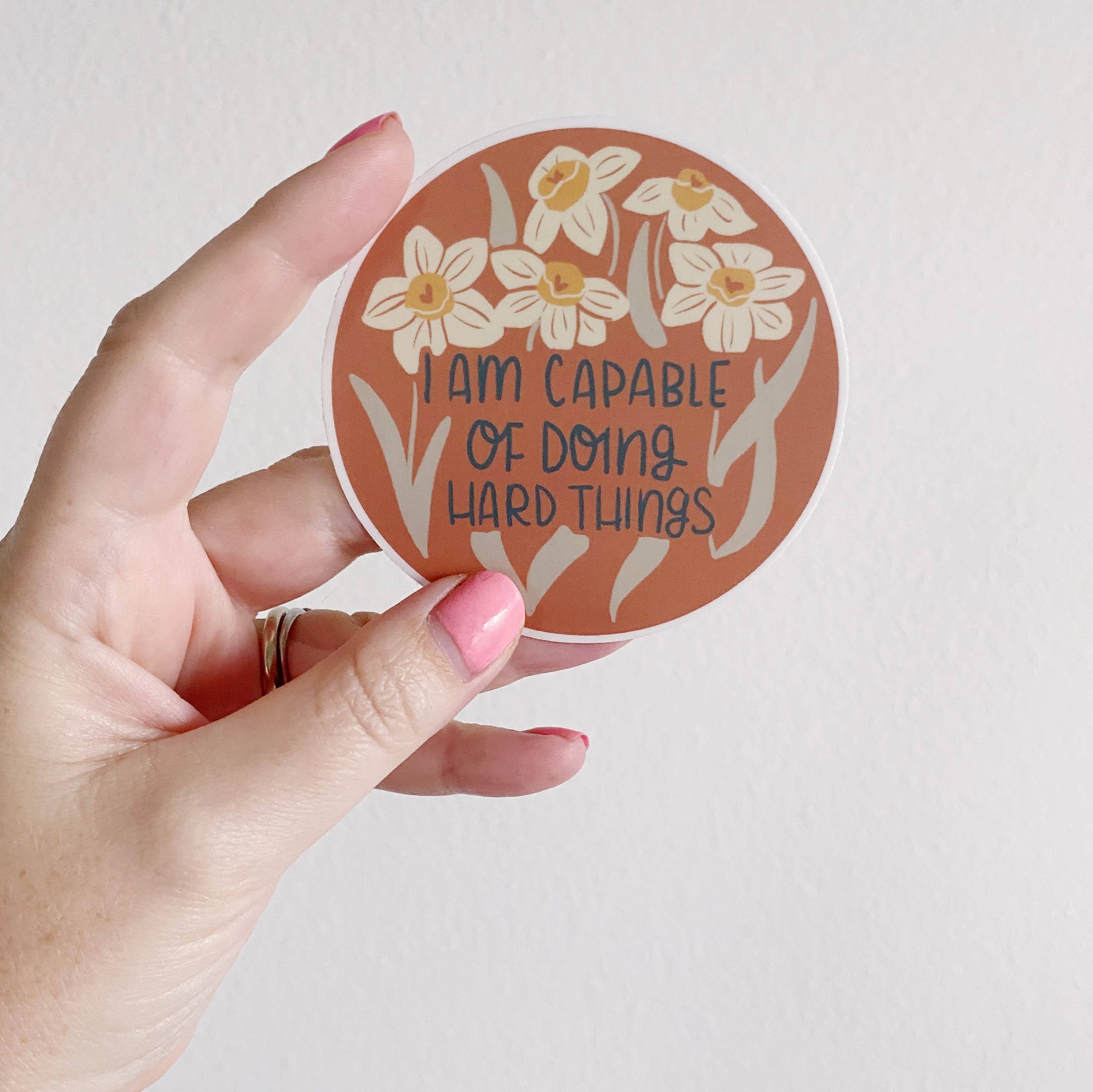 Bee Sweet Studio - Wholesale Sticker - Positive & Motivational Floral Quote Stickers for Bottles