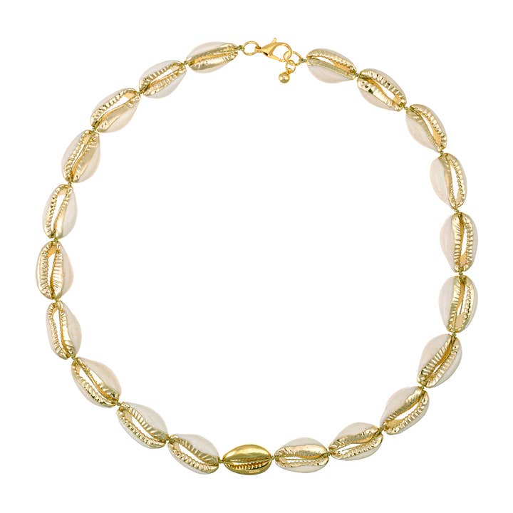 Shell Necklace Gold for wholesale by Talis Chains
