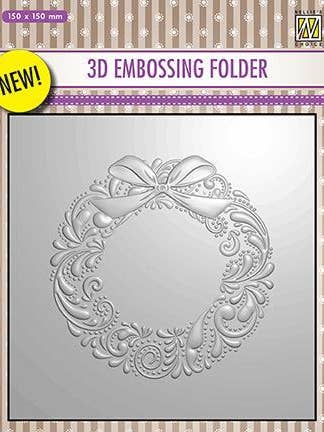 Pasta de gravação 3D Nelle Choice - grinalda por atacado de Ecstasy Crafts Distributing