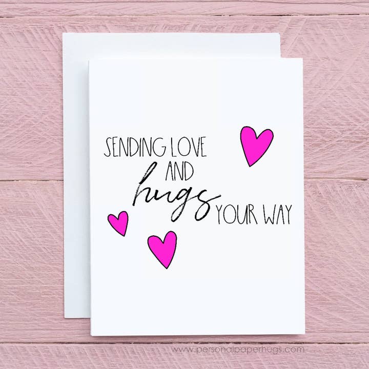 Thinking of You Encouragement Sending Love and Hugs Your Way Just Because Card Miss You Card and other Purchase Wholesale special hugs. Free Returns & Net 60 Terms on Faire trending on Faire.
