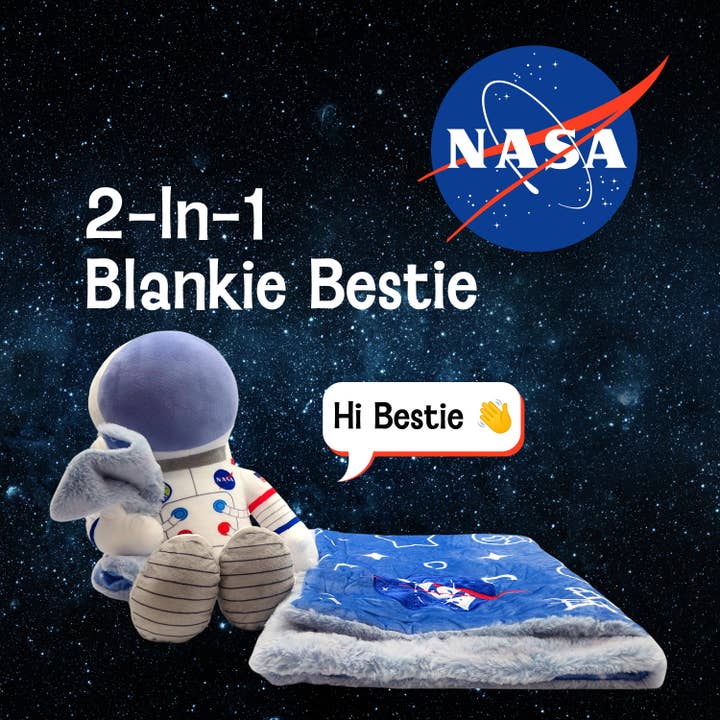 OrangeOnions - Wholesale Security/Cuddle Blanket - Baby - NASA Astronaut 2in1 Easter Blanket and Plush Blankie Bestie1