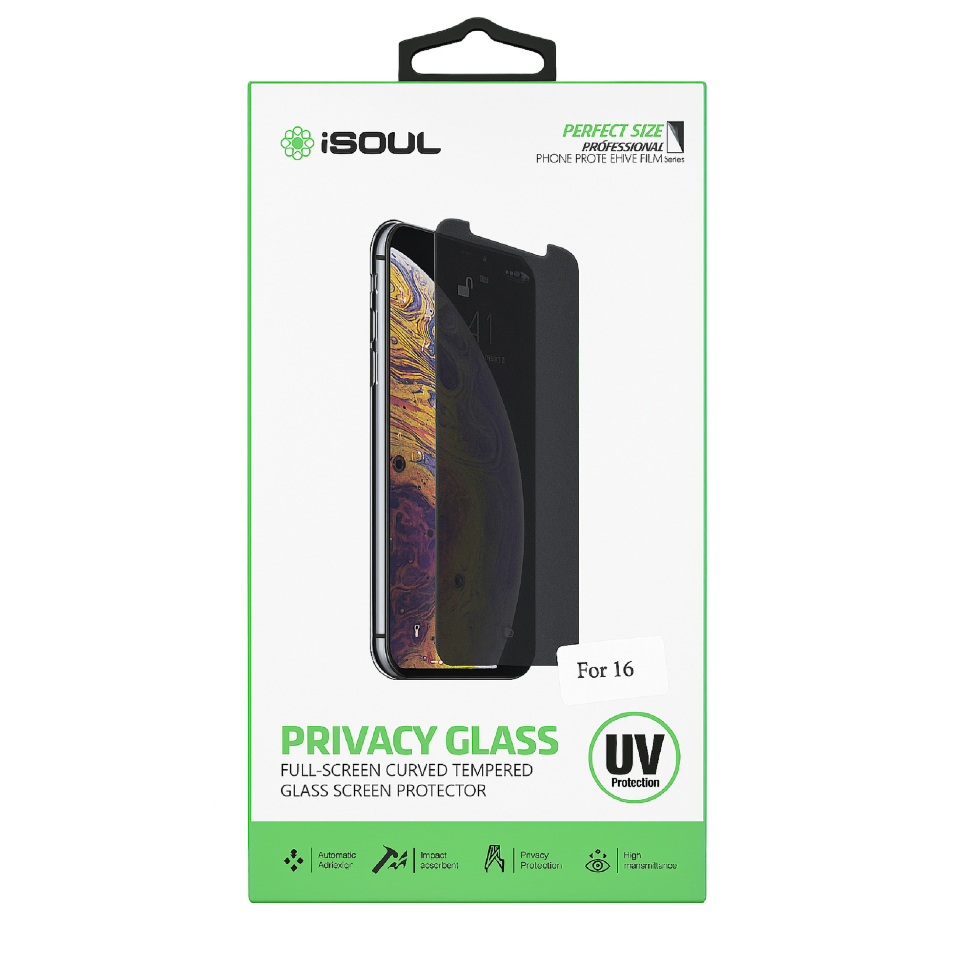 Mighty Wireless - Wholesale Device Screen Protector - iSoul Privacy Glass 3 Pack Available For All Phones MK1723