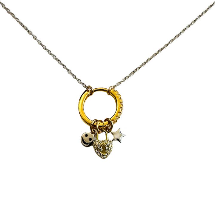 Modern Opus - Wholesale Pendant/Charm Necklace - Mix Charmed Lock NK