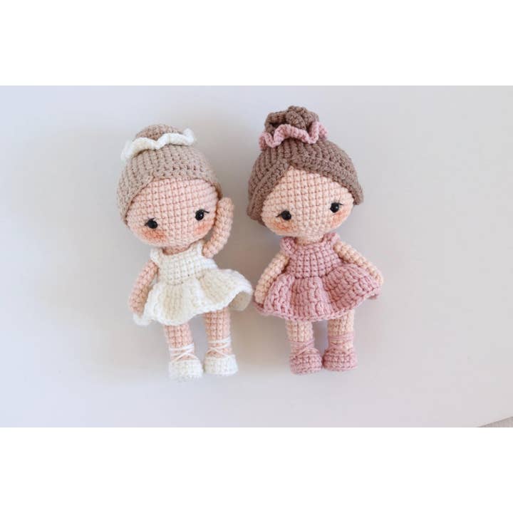 TOMOPOD LLC - Wholesale Stuffed/Plush Toy - Kids & Baby - Crochet Ballerina Dolls, Lovely Amigurumi Doll Wearing Dress5