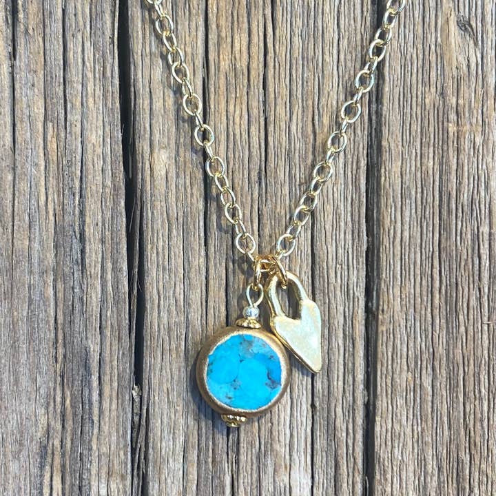 Forever Turquoise Mosaic Turquoise Necklace for wholesale by Cool Water Jewelry