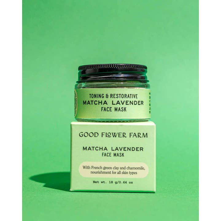 Good Flower Farm - Wholesale Skincare Face Mask - Matcha Lavender Botanical Face Mask / 1 oz 🌿1