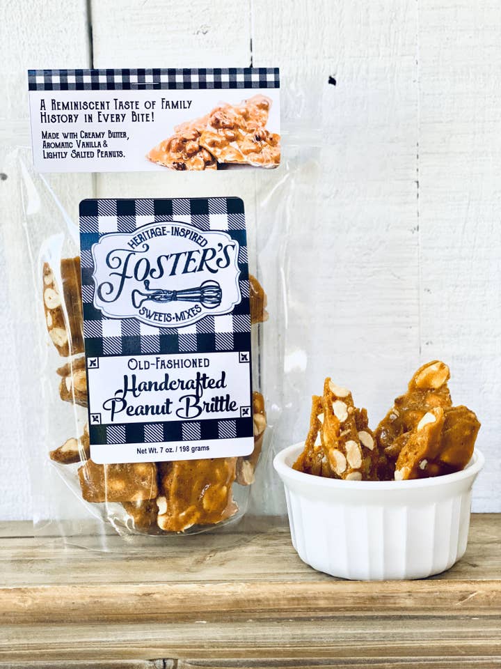 Handcrafted Peanut Brittle for wholesale by Foster's Heritage-Inspired Sweets & Mixes