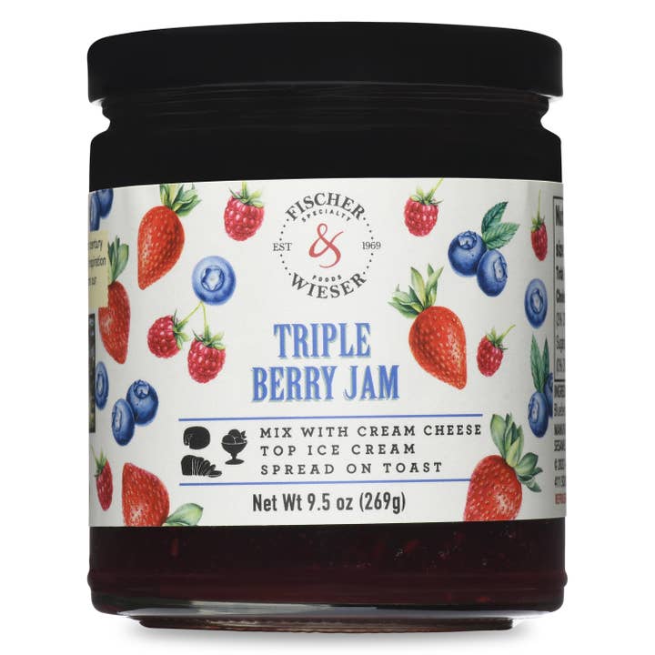 Triple Berry Jam for wholesale by Fischer & Wieser