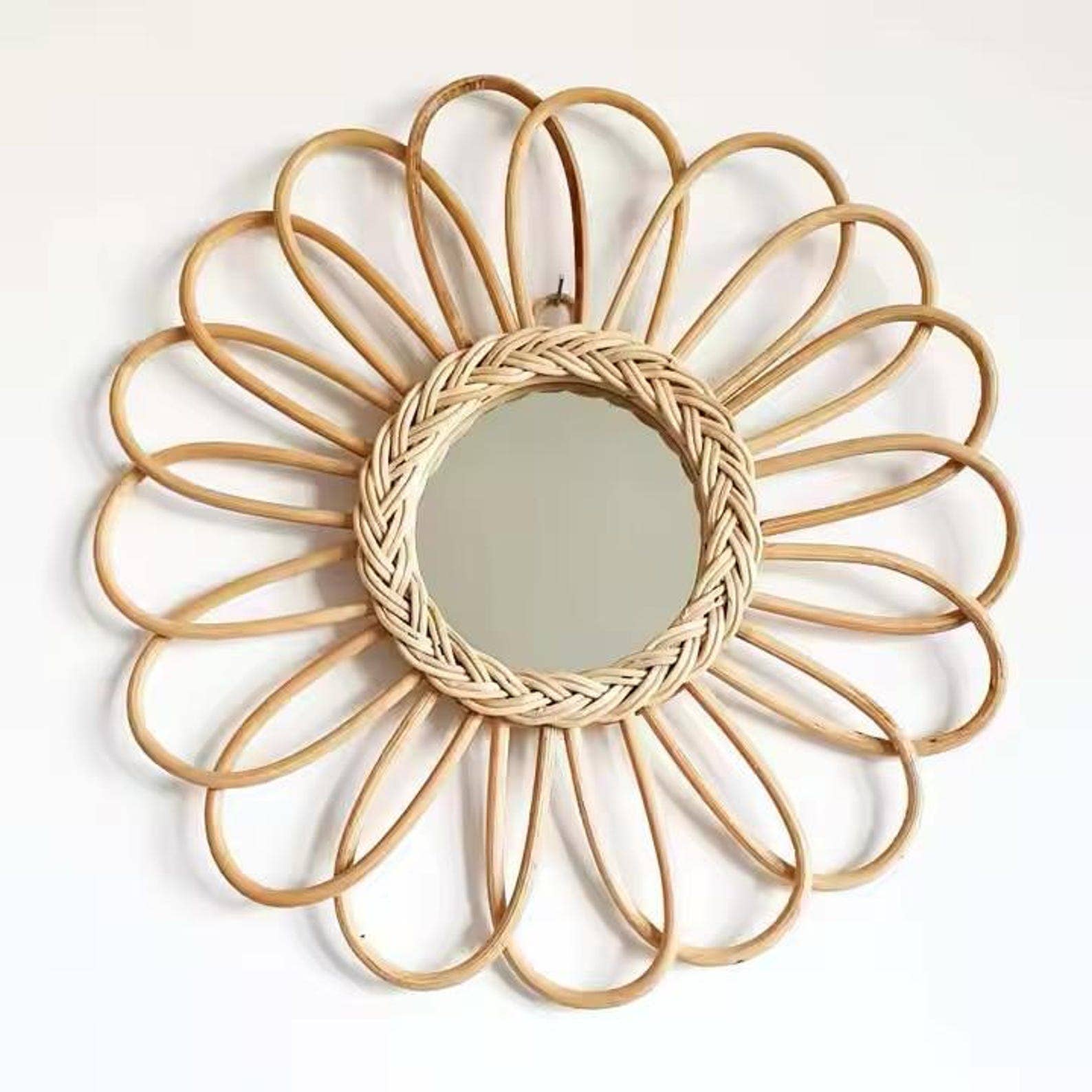 HandHappiness – wholesale Wall mirror – Set Of Rattan Mirrors, Boho Mirror,Rattan Wall Mirror.0