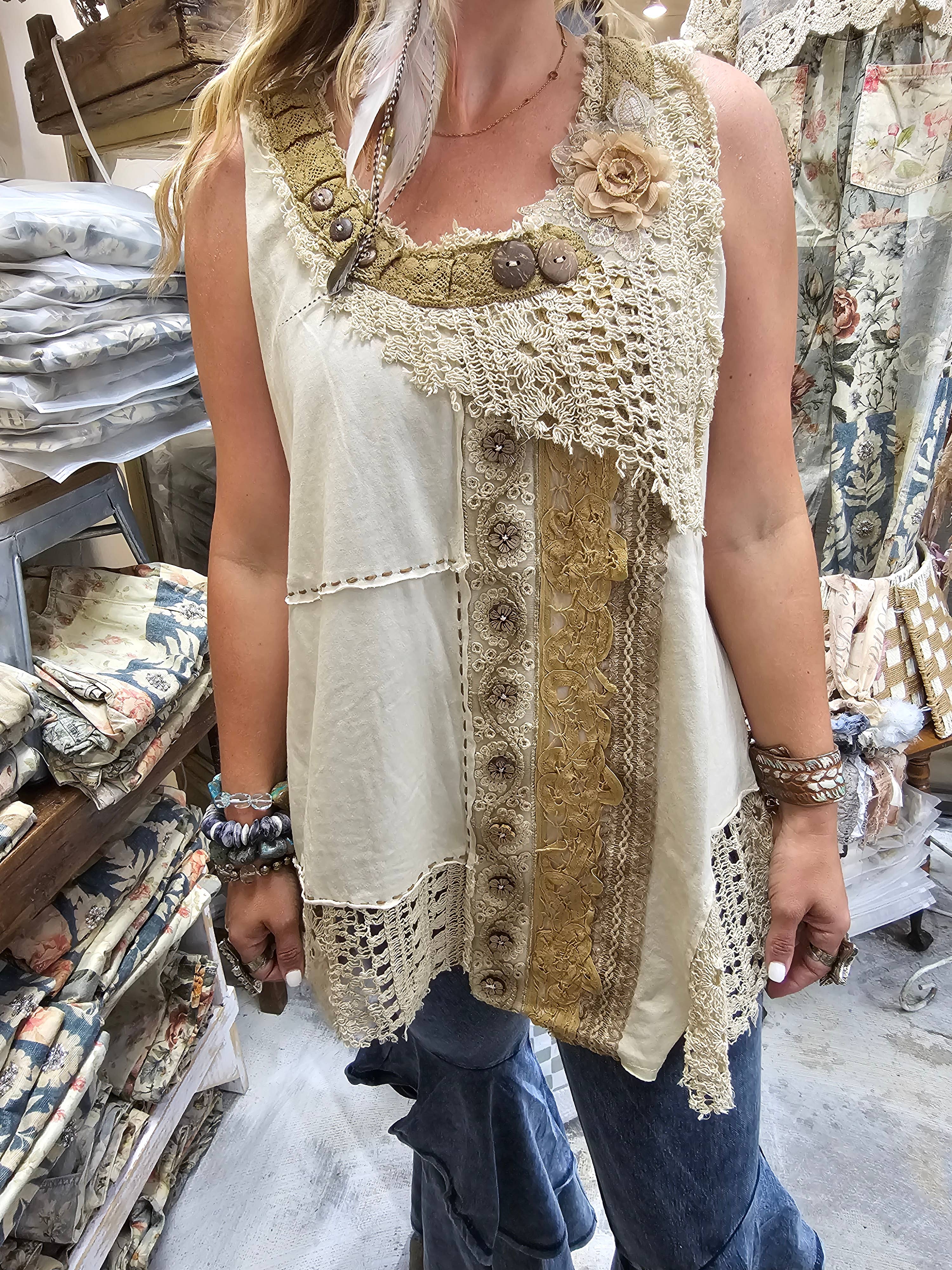 A Rare Bird Shop - Wholesale Camisole - Women's - Crochet Fancy Cami1