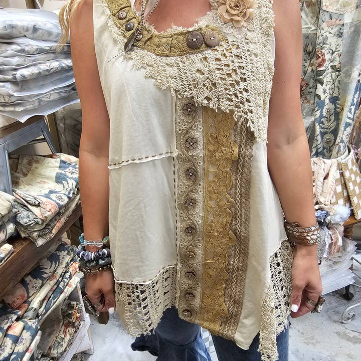 A Rare Bird Shop - Wholesale Camisole - Women's - Crochet Fancy Cami1