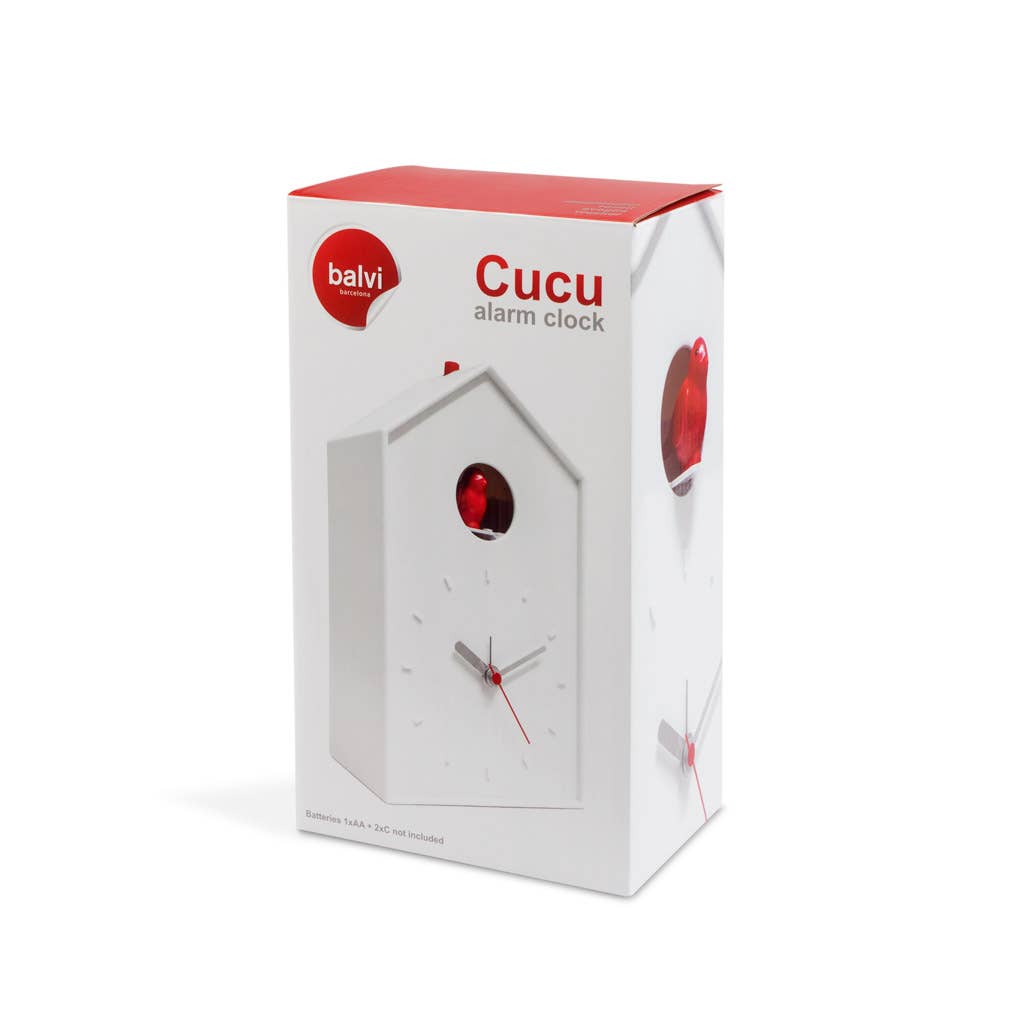 Balvi – wholesale Alarm clock – Alarm clock, Cucu, white, plastic, 1xAA+2xC1
