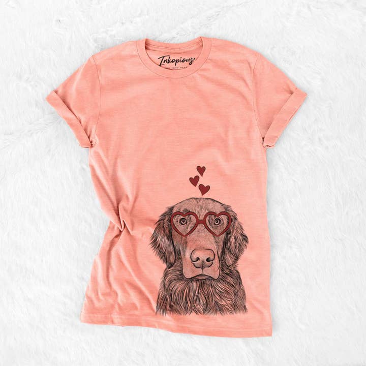 Inkopious - Wholesale Screen Printed T-Shirt - Women's - Pippin the Flat Coated Retriever - Bella Canvas Unisex Crewneck10