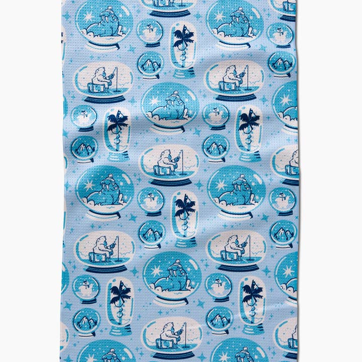 Geometry - Wholesale Tea Towel - Winter Snow Globe Collection Tea Towel