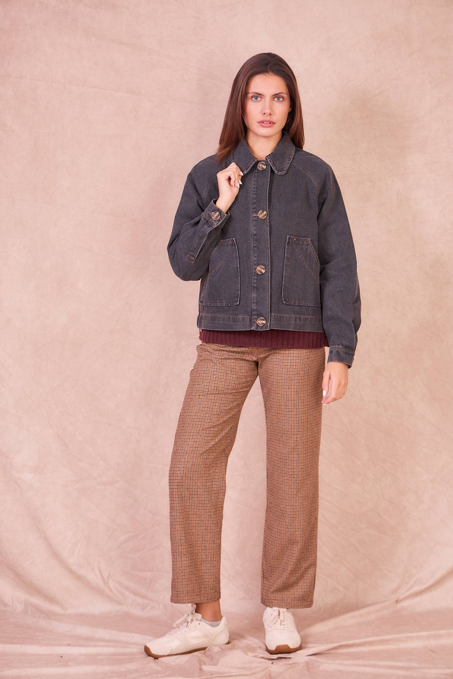 Calie Paris - Wholesale Denim Jacket - Women's - VERSAILLES – 100% Cotton Denim Jacket9