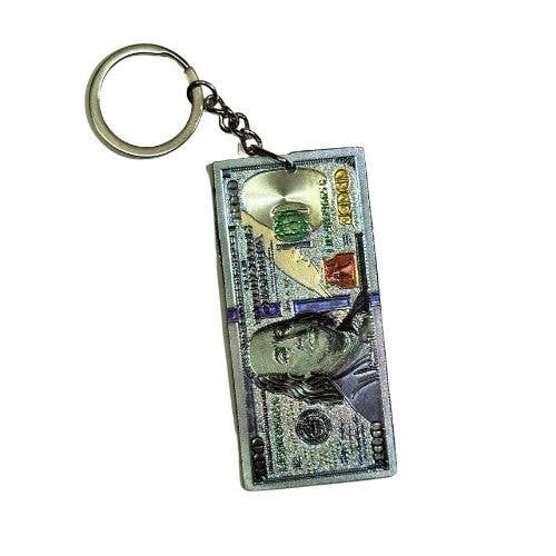 Hundred Dollar Bill Keychain for wholesale by ZKY Wholesale