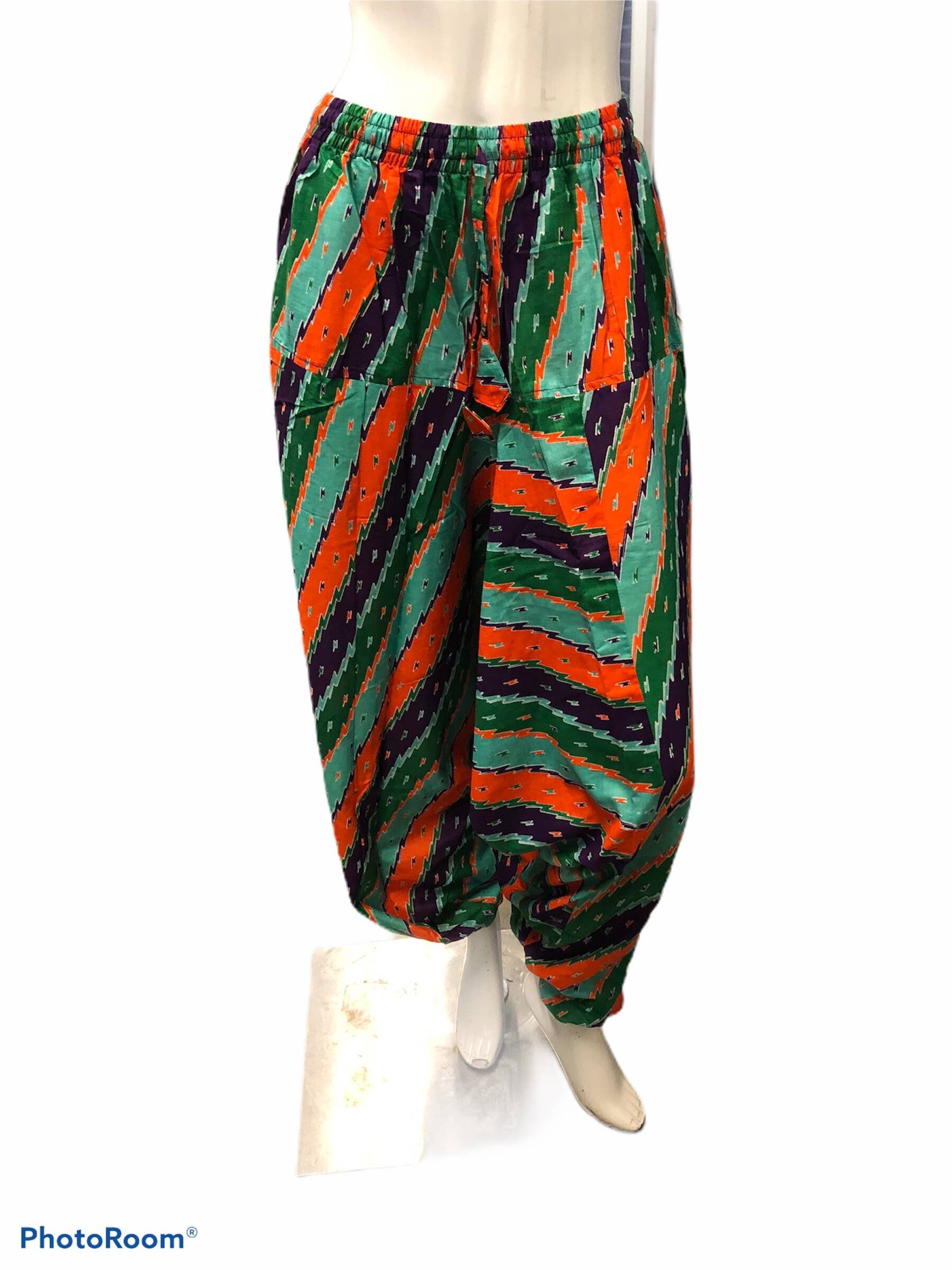 Funky Yak Ltd - Vente Pantalon – femme - Pantalon ample unisexe en coton style harem confortable2