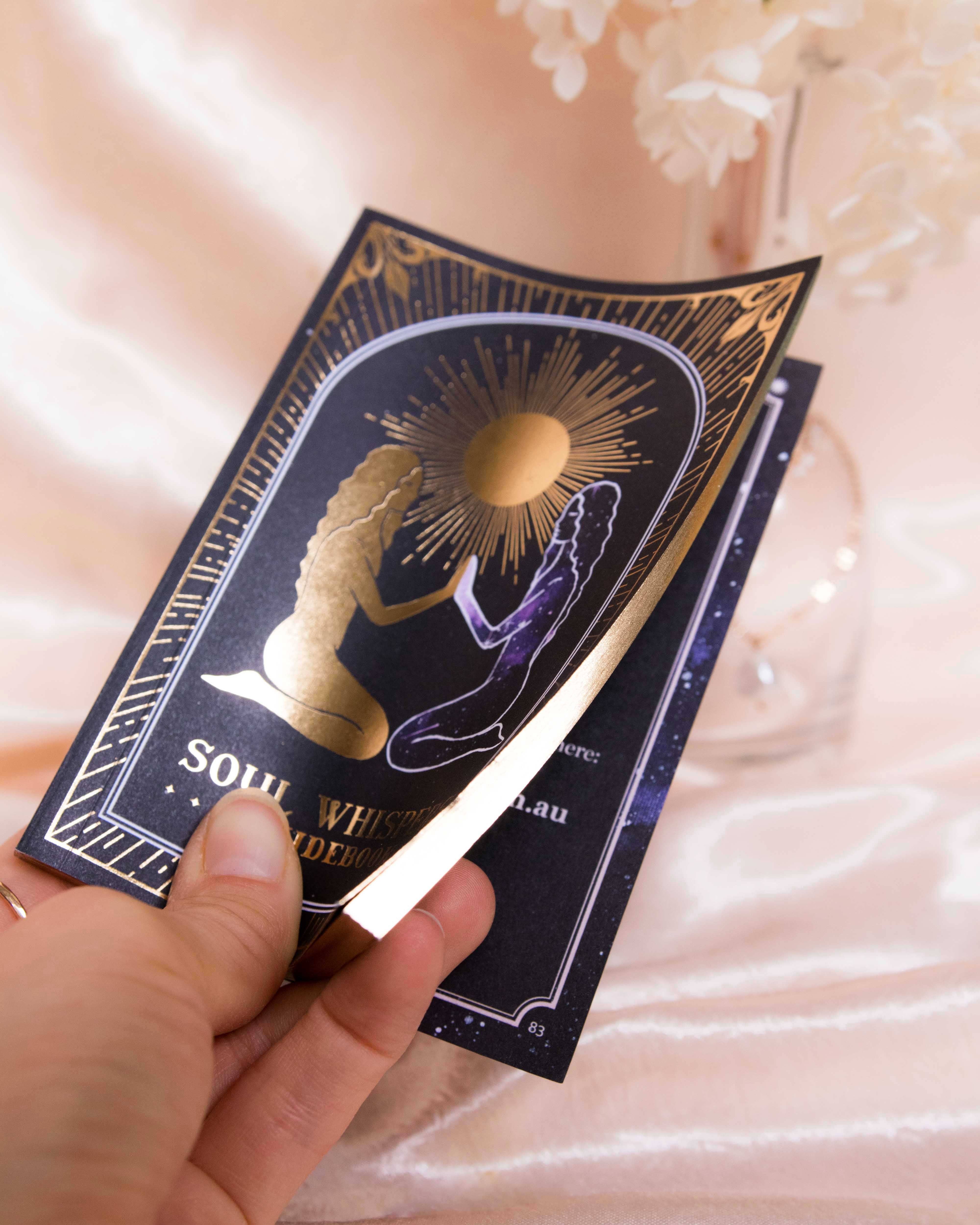 DreamyMoons - Wholesale Tarot Cards - Soul Whispers Gold Foiled 33 Card Deck12
