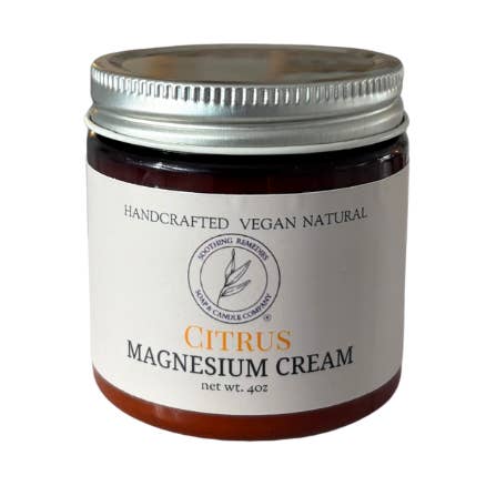 Crème au magnésium et aux agrumes pour la vente par Soothing Remedies Soap and Candle Company