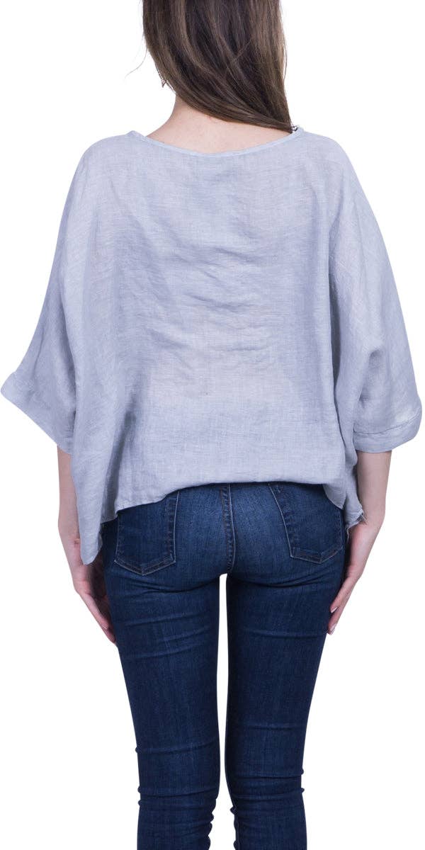 Gigi Moda - Wholesale Blouse - Women's - Linen Kaftan Blouse23