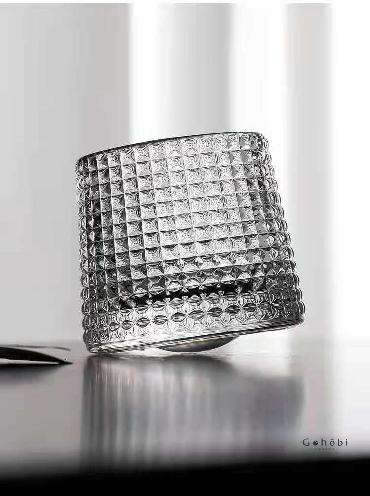 Gohobi （We cover U.S. import duties） – wholesale Cocktail/liquor glass – Gohobi Handmade Rotating Glass Tumbler –  Glass for Bar & Home10