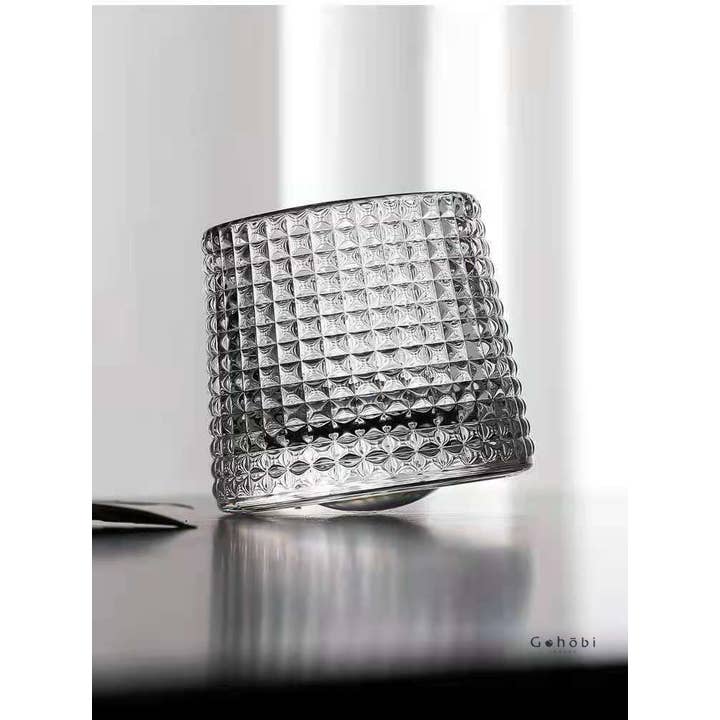 Gohobi (We cover U.S. import duties) - Wholesale Cocktail/liquor glass - Gohobi Handmade Rotating Glass Tumbler5