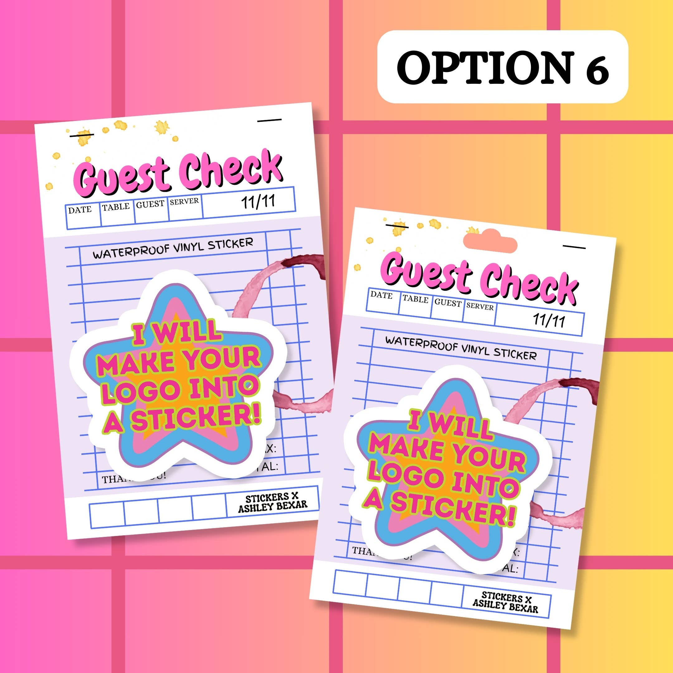 Stickers+ X Ashley Bexar - Wholesale Sticker - Custom Logo Waterproof Vinyl Sticker (Your Design)6