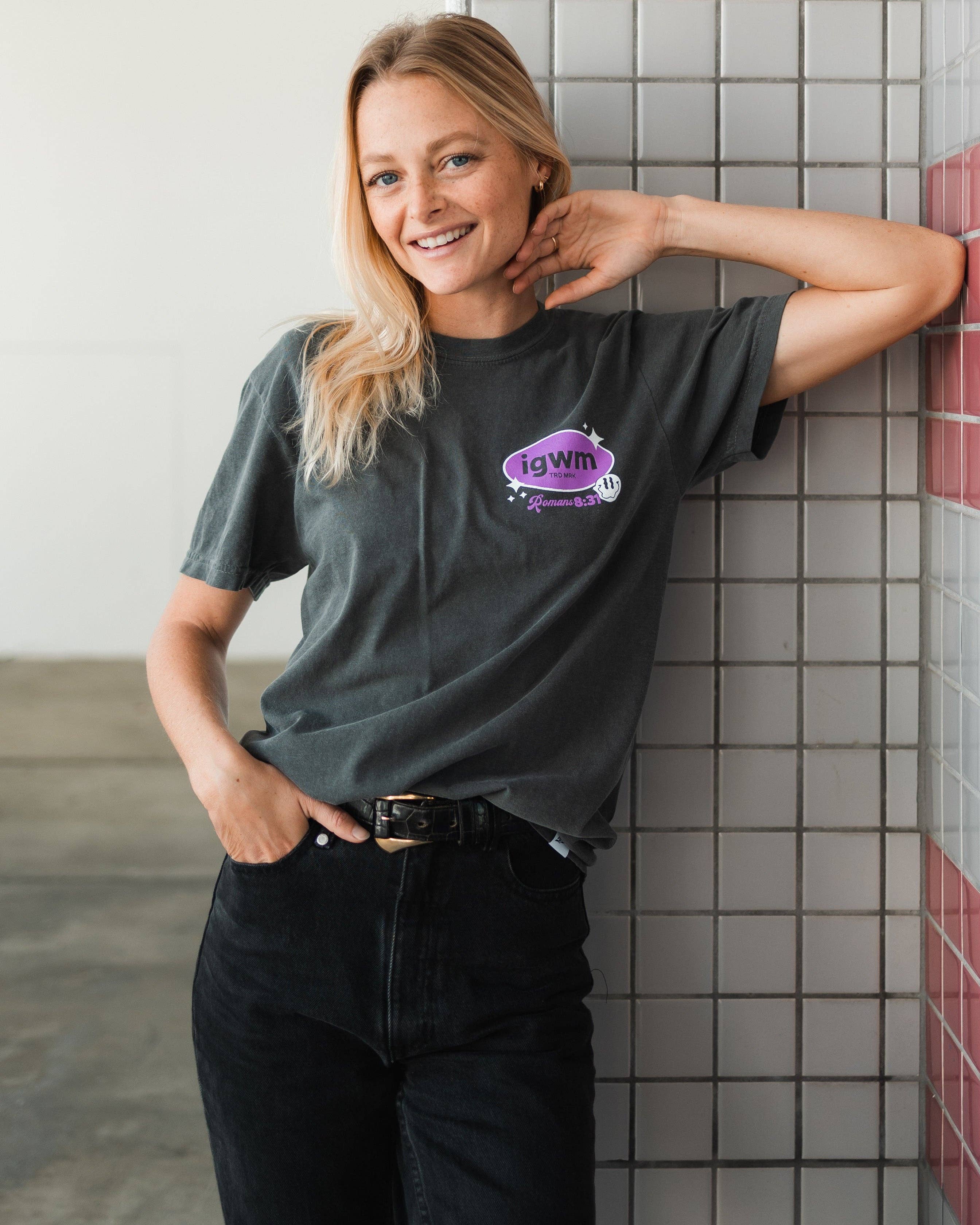 In God We Must – wholesale Screen printed t-shirt – unisex – Romans Mineral Wash Premium Pepper Tee5